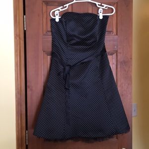 Black Polka Dot Semi Formal